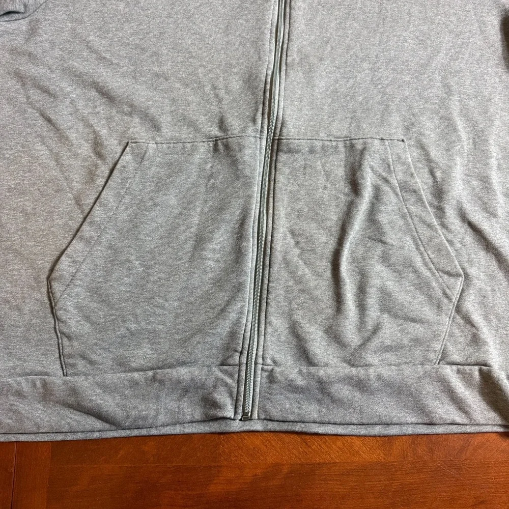 Nike Dri-Fit Full Zip Hoodie XXL‎ Standard Fit Gray Swoosh Sweatshirt